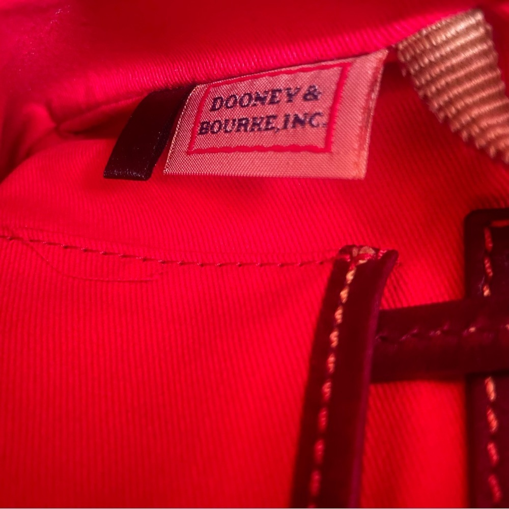 Dooney & Bourke Crimson Red Crossbody Huntington Letter Carrier Bag - Picture 8 of 13